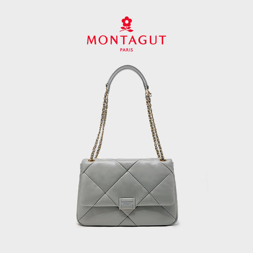 【高级羊皮系列】梦特娇新款时髦通勤大菱格单肩包 商品图1