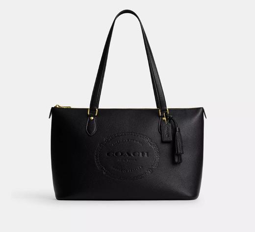 圣诞好价￥1398直邮到手！Coach Gallery 马车浮雕真皮拉链托特包 商品图0