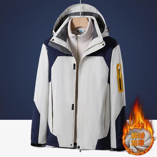 秋冬户外冲锋衣男款三合一两件套可拆卸防风防水登山服进藏外套女 商品图1