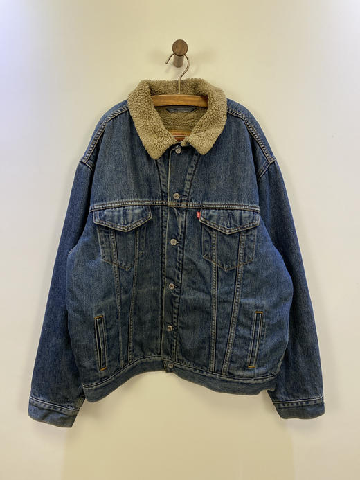 Levi’s 李维斯 羊羔绒 牛仔棉服 夹棉外套_CTJK(XL) 商品图1