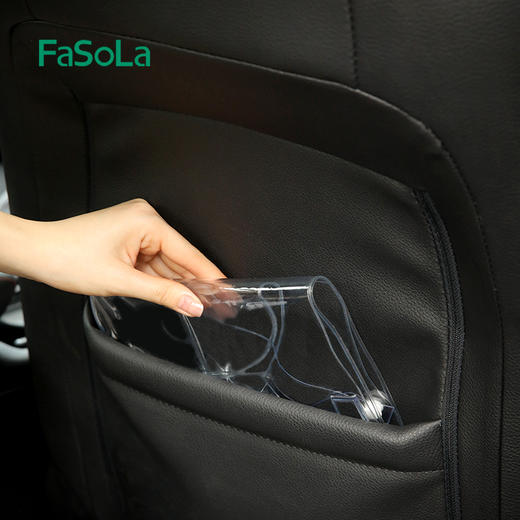 FaSoLa车载垃圾桶汽车内用可折叠挂式垃圾袋后座椅背雨伞收纳筒 商品图10