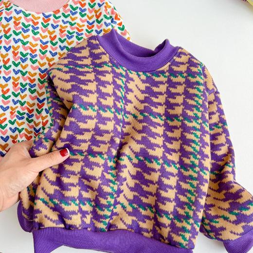 一体绒毛衣卫衣💰29.9包邮秒🌞  儿童三色加绒毛衣卫衣 80-150码 商品图8