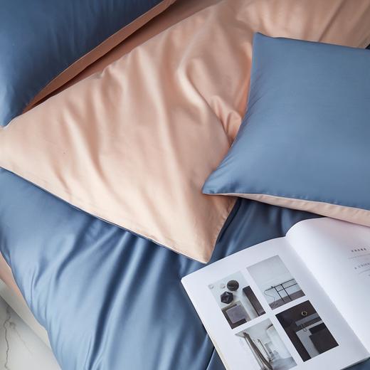  「72小时发货」【会呼吸更温暖】钱皇 100%80支全棉 纯色双拼四件套 内衣般面料质感 优质好棉 一针一线活性印染 商品图9