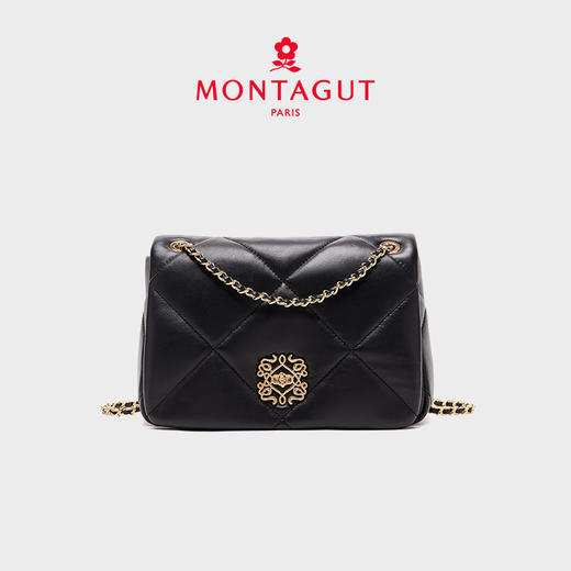 【高级羊皮系列】梦特娇新款复古时髦菱格斜挎包 商品图2