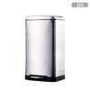 欧润哲垃圾桶脚踏开盖 大号20L鼓型不锈钢办公楼厨房客厅卫生间家用静音 商品缩略图5