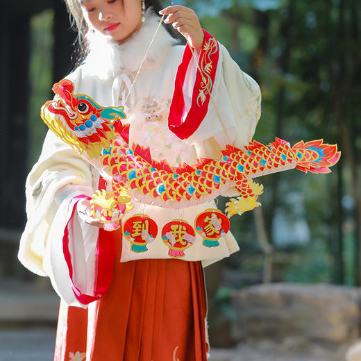 【DIY手作 带灯立体写真龙灯笼】2024龙年灯笼儿童手工制作diy 材料包舞龙灯春节装饰新年拍照道具 商品图3