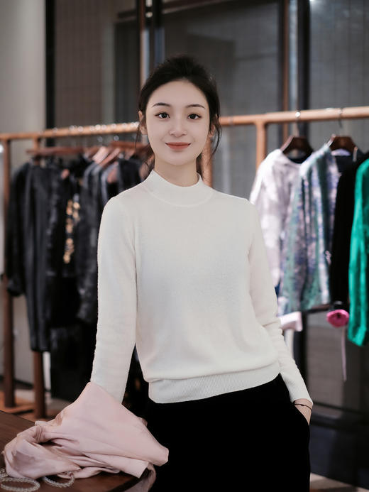 盛唐牡丹| 针织羊绒打底衫 中领  [特价品] 商品图7