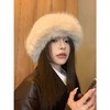 福利款~雀说毛绒韩系毛线帽女款仿兔毛加厚保暖蒙古帽百搭包头护耳雷锋帽AL 8379 商品缩略图2