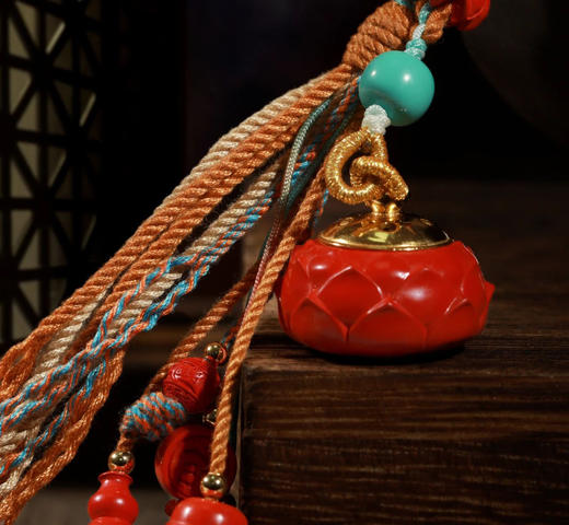 朱砂清净心莲花挂件 商品图0