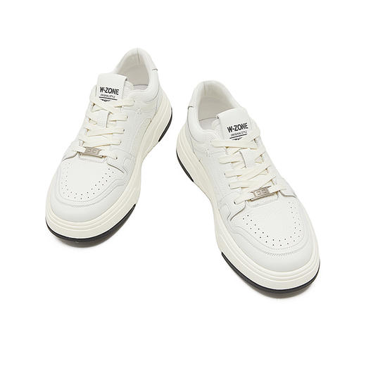 西遇低帮板鞋男新款美式潮酷熊猫鞋撞色黑白休闲运动鞋5508 商品图1