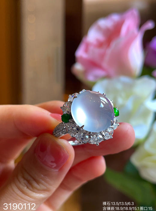 玻璃种蛋面戒指   96999【3190112】 商品图6