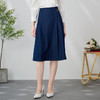 EITIE爱特爱EITIE爱特爱时尚a字高腰深蓝色过膝垂坠显瘦百搭OL半身裙24春新款A2406321 商品缩略图3