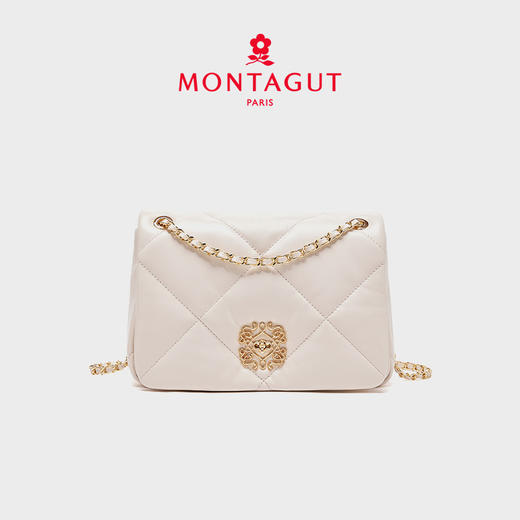 【高级羊皮系列】梦特娇新款复古时髦菱格斜挎包 商品图4