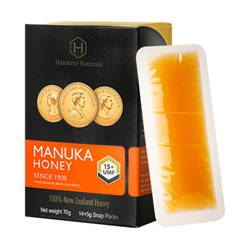 荷塔威UMF15+麦卢卡蜂蜜14片*5克新西兰原装进口便捷装咔嚓蜜卡片蜜官方旗舰店