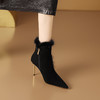 优雅性感，保暖爆款貂毛细跟短靴CX-SR127R 商品缩略图3