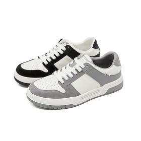 西遇黑白板鞋男新款复古韩版潮撞色低帮运动休闲鞋熊猫鞋5514