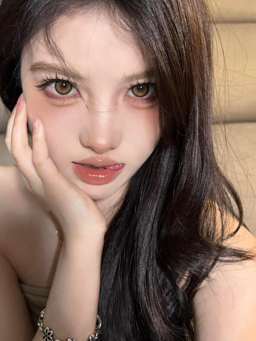 [韩国美瞳]papadox blushgirl半年抛 韩产美瞳混血虹膜瞳在线一副（2片） 商品图1