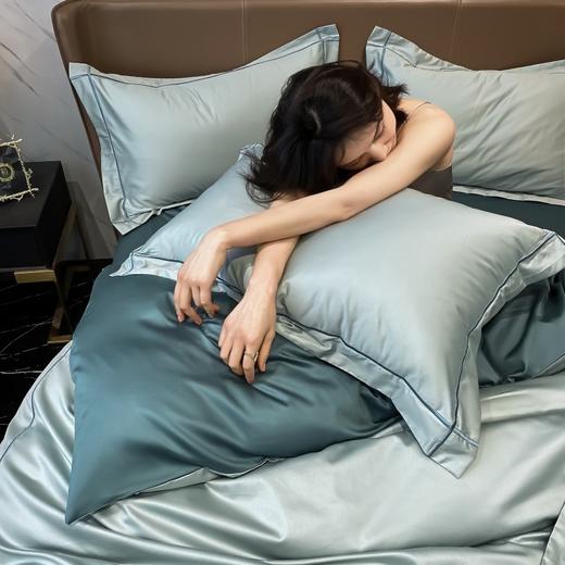 「72小时发货」【60支新疆长绒棉全棉】钱皇 双拼绣花四件套  四季通用款 古法元素工艺打造 风格采用宫廷古典风 经典不失优雅 商品图7