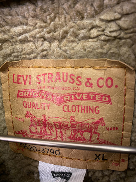 Levi’s 李维斯 羊羔绒 牛仔棉服 夹棉外套_CTJK(XL) 商品图2