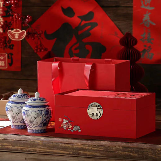 福乐安康【小双瓷罐·红】58元/套，一件14套/约装三两到半斤 商品图2