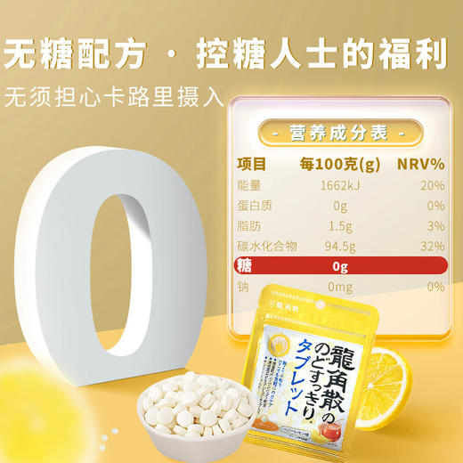 龙角散蜂蜜柠檬味压片糖果10.4g/包 商品图7