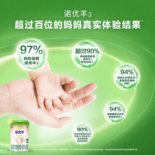 诺优羊幼儿配方羊奶粉（12-36月龄，3段）800g 商品图2