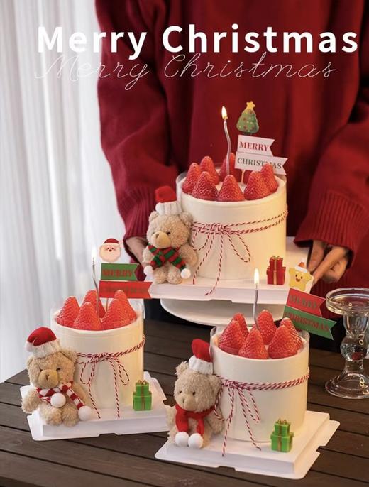 6寸圣诞小熊蛋糕 商品图3