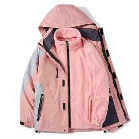 秋冬户外冲锋衣男女士两件套三合一可拆卸防风防水登山滑雪服