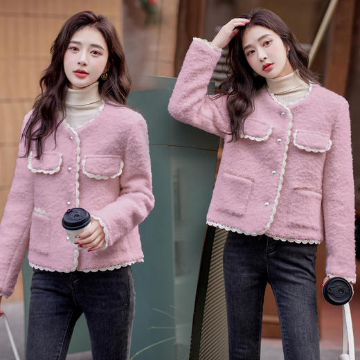 时尚小香风，高颜值90羽绒服短外套HR-BLKE8802 商品图4