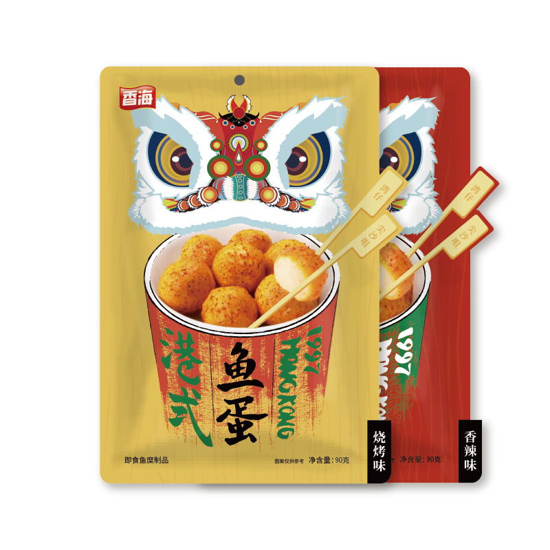 香海港式鱼蛋Q弹爽滑回味无穷90g