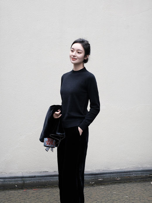 盛唐牡丹| 针织羊绒打底衫 中领  [特价品] 商品图4