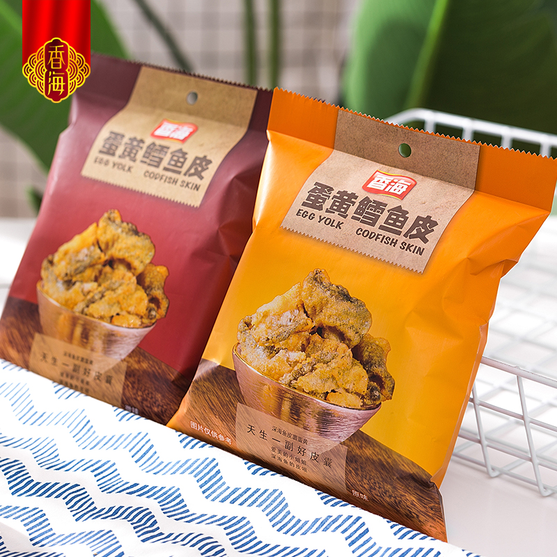 香海蛋黄鱼皮满口酥香42g