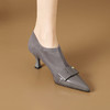 秋冬新款，尖头拼接弹力深口高跟单鞋SJS-S104-877 商品缩略图3