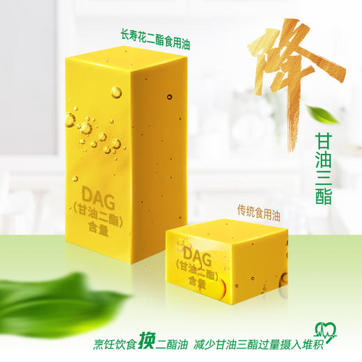 长寿花60%浓香玉米二酯食用油500ml*2礼盒轻酯甘油二酯食用油60%DAG含量 商品图2