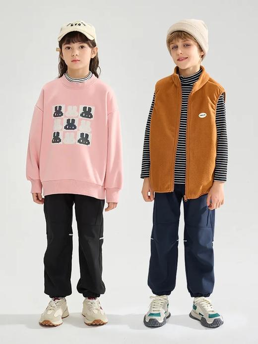 【米粒妈推荐】龙之涵 亲子款 秋冬新款加绒保暖外套 双面绒上衣马甲 一衣三穿冲锋衣  加绒防风冲锋裤 抗静电 婴幼儿A类标准 商品图7