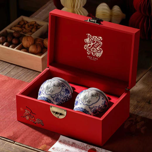 福乐安康【小双瓷罐·红】58元/套，一件14套/约装三两到半斤 商品图11