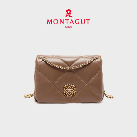 【高级羊皮系列】梦特娇新款复古时髦菱格斜挎包 商品图7