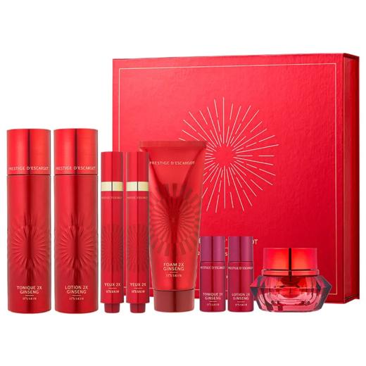 【预售 急单慎拍】It's skin伊思红参蜗牛水乳套盒8件美白淡斑补水保湿抗皱老修护 商品图0