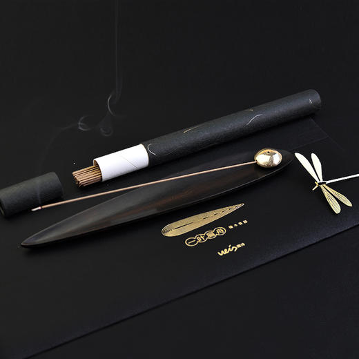 【七修良品】一叶扁舟 檀木香器 （240*40*9mm） 商品图2