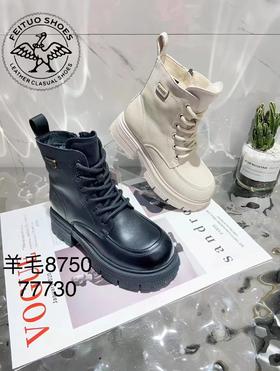2F飞鸵羊毛马丁靴