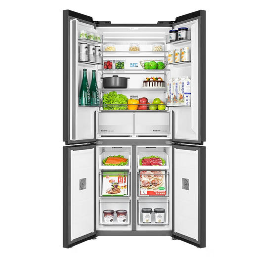 美的 BCD-435WUSGPZM 冰箱435升十字四门智能净化除菌纯平全嵌保鲜智能家用电冰箱 商品图5