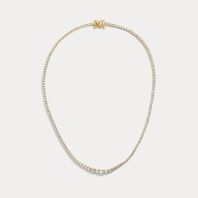 北京仓｜Lili Claspe-Gradient Amina-渐变 金色 网球 项链［美国设计师］