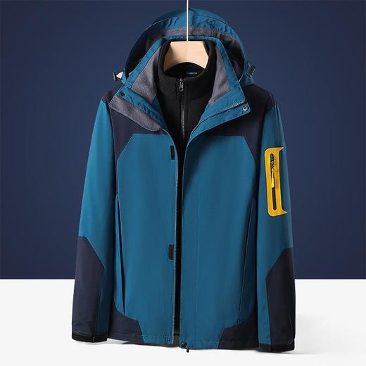 秋冬户外冲锋衣男款三合一两件套可拆卸防风防水登山服进藏外套女 商品图3