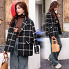 冬季新款，小香风外套女气质粗花呢红格子加厚90白鸭绒羽绒服HR-MYL8205 商品缩略图3