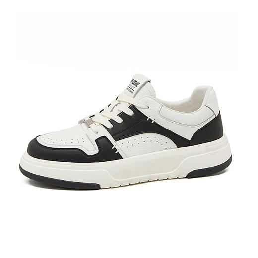 西遇低帮板鞋男新款美式潮酷熊猫鞋撞色黑白休闲运动鞋5508 商品图4