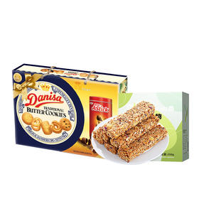 TY（分多包裹发货）皇冠饼干礼盒750克 +皇冠曲奇饼干72g+杞里香 奇亚籽燕麦酥250g/盒【鲜享1.5】