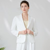 EITIE爱特爱气质白色经典利落干练通勤一粒扣西装外套24春季新款A2403305 商品缩略图2