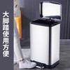 欧润哲垃圾桶脚踏开盖 大号20L鼓型不锈钢办公楼厨房客厅卫生间家用静音 商品缩略图6