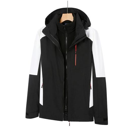 新款户外冲锋衣男款两件套三合一可拆卸抓绒衣女士防风防水登山服 商品图4