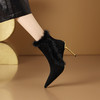 优雅性感，保暖爆款貂毛细跟短靴CX-SR127R 商品缩略图2